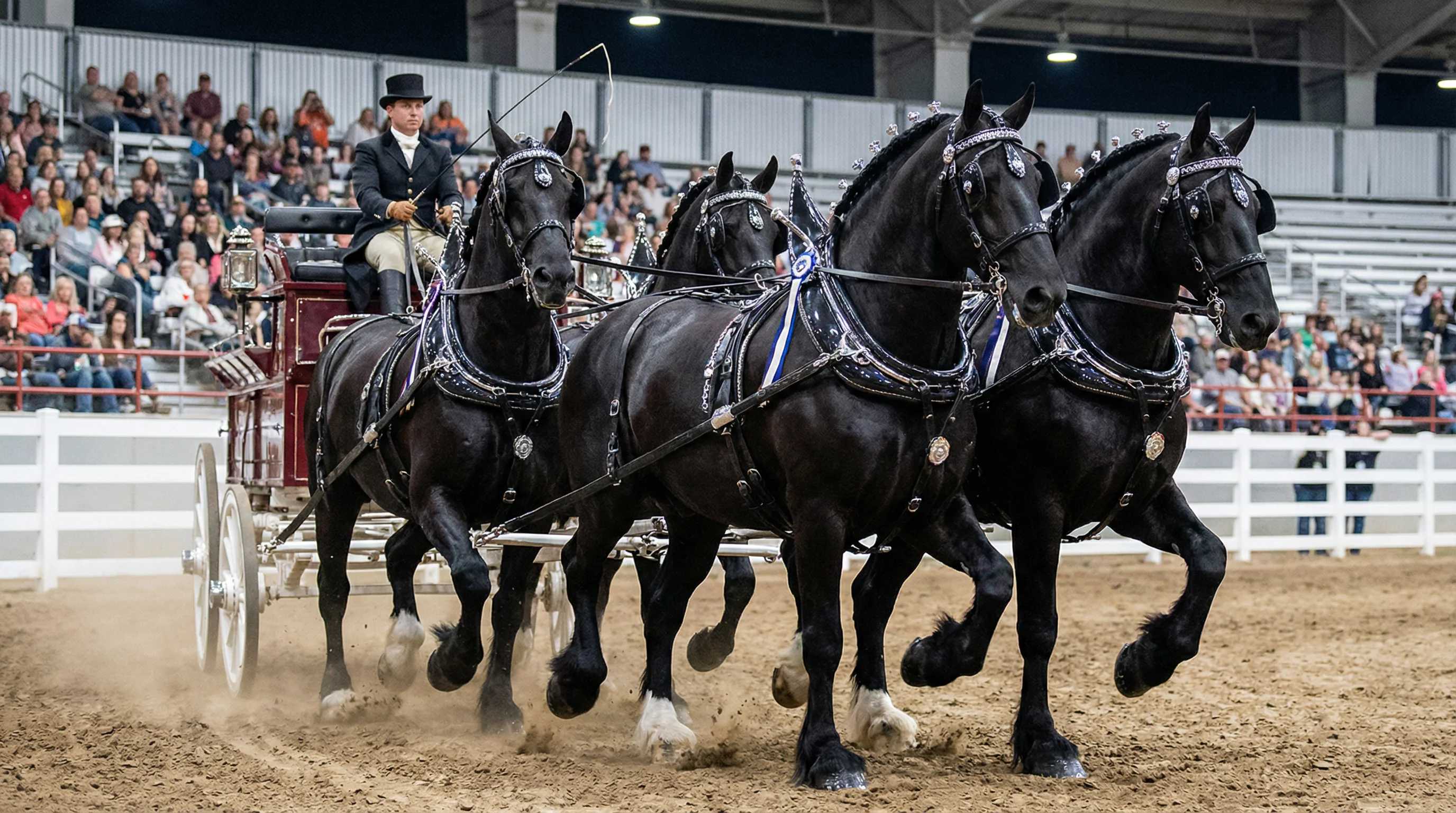 CCP Percherons hitch team in competition